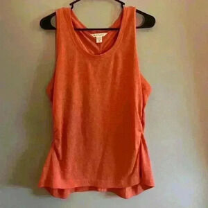 Athleta Tank Top Women's Breezy Ruched Tank Orange
